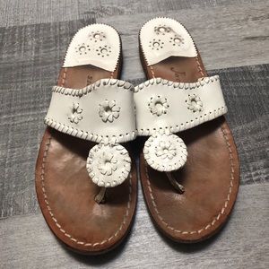 Jack Rogers White Sandals
